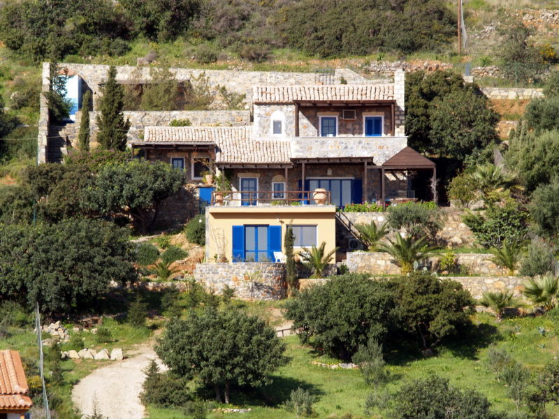 Unique stone built house with guest suite, garden, terraces and sea views | Elounda | Crete