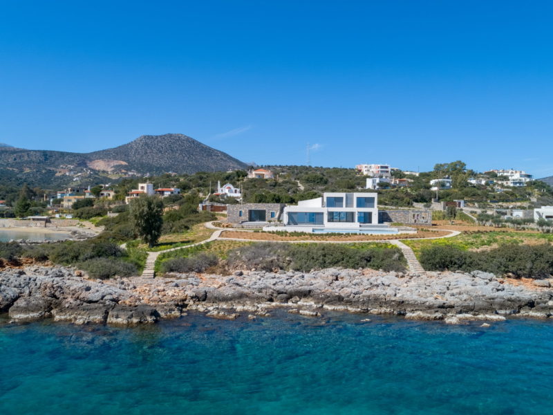Luxurious seafront villa with inspiring views over the blue waters of Cretan Sea | Agios Nikolaos | Crete